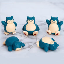 Lade das Bild in den Galerie-Viewer, Relaxo Snorlax Figuren Set mit 5 Figuren kaufen