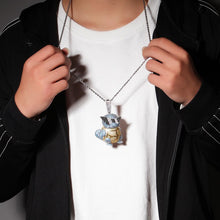 Lade das Bild in den Galerie-Viewer, Schiggy Squritle - Stylishe Pokemon Hip Hop Hals Kette kaufen