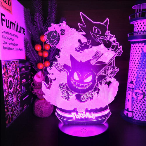 Pokemon Gengar Nacht Lampe Licht mit Farbwechsel kaufen