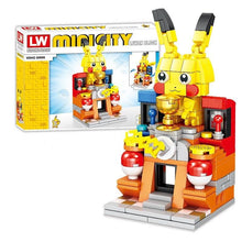 Lade das Bild in den Galerie-Viewer, Pokémon Enton, Pikachu, Schiggy, Evoli 4in1 Straßen Baustein Set kaufen