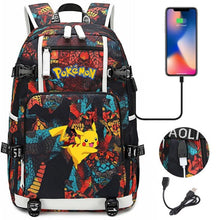 Lade das Bild in den Galerie-Viewer, Pokemon Rucksack mit USB - ideal für Laptops kaufen