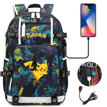 Lade das Bild in den Galerie-Viewer, Pokemon Rucksack mit USB - ideal für Laptops kaufen