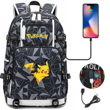 Lade das Bild in den Galerie-Viewer, Pokemon Rucksack mit USB - ideal für Laptops kaufen