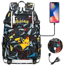 Lade das Bild in den Galerie-Viewer, Pokemon Rucksack mit USB - ideal für Laptops kaufen