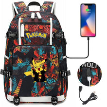 Lade das Bild in den Galerie-Viewer, Pokemon Rucksack mit USB - ideal für Laptops kaufen