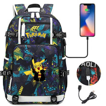 Lade das Bild in den Galerie-Viewer, Pokemon Rucksack mit USB - ideal für Laptops kaufen