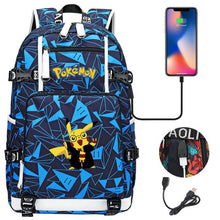 Lade das Bild in den Galerie-Viewer, Pokemon Rucksack mit USB - ideal für Laptops kaufen