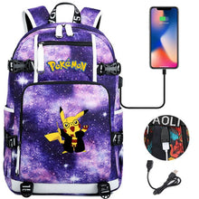 Lade das Bild in den Galerie-Viewer, Pokemon Rucksack mit USB - ideal für Laptops kaufen