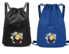 Lade das Bild in den Galerie-Viewer, Pikachu Nylon Tasche / Beutel mit Kordelverschluß kaufen