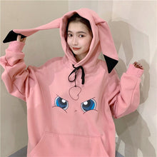 Lade das Bild in den Galerie-Viewer, Toller Pikachu, Glumanda, Schiggy oder Enton Pokemon Oversize Hoodie Pullover kaufen