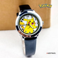 Lade das Bild in den Galerie-Viewer, Pokemon Pikachu Kinder Uhr in verschiedenen Farben kaufen