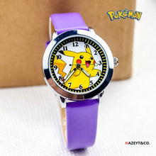 Lade das Bild in den Galerie-Viewer, Pokemon Pikachu Kinder Uhr in verschiedenen Farben kaufen