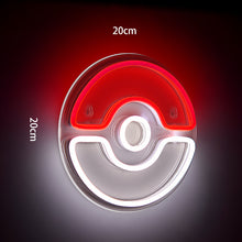Lade das Bild in den Galerie-Viewer, Pokeball LED Neonlicht Lampe kaufen