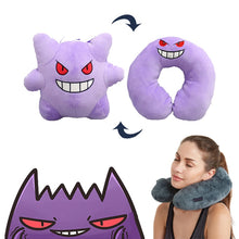 Lade das Bild in den Galerie-Viewer, 2 in 1 Pokémon Plüschtier und Nackenhörnchen Gengar kaufen