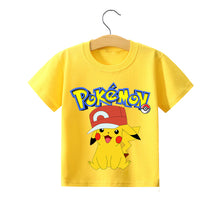 Lade das Bild in den Galerie-Viewer, Pokemon Pikachu Kinder Sommer T-Shirts in vielen Motiven und Größen kaufen