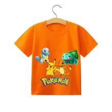 Lade das Bild in den Galerie-Viewer, Pokemon Pikachu Kinder Sommer T-Shirts in vielen Motiven und Größen kaufen