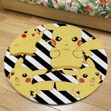 Lade das Bild in den Galerie-Viewer, Runder Flanel Pokemon Teppich in vielen Motiven kaufen