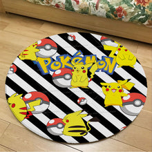 Lade das Bild in den Galerie-Viewer, Runder Flanel Pokemon Teppich in vielen Motiven kaufen