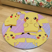 Lade das Bild in den Galerie-Viewer, Runder Flanel Pokemon Teppich in vielen Motiven kaufen