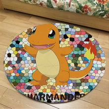 Lade das Bild in den Galerie-Viewer, Runder Flanel Pokemon Teppich in vielen Motiven kaufen