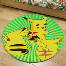Lade das Bild in den Galerie-Viewer, Runder Flanel Pokemon Teppich in vielen Motiven kaufen