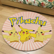 Lade das Bild in den Galerie-Viewer, Runder Flanel Pokemon Teppich in vielen Motiven kaufen