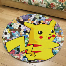 Lade das Bild in den Galerie-Viewer, Runder Flanel Pokemon Teppich in vielen Motiven kaufen