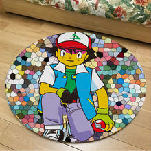 Lade das Bild in den Galerie-Viewer, Runder Flanel Pokemon Teppich in vielen Motiven kaufen