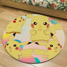 Lade das Bild in den Galerie-Viewer, Runder Flanel Pokemon Teppich in vielen Motiven kaufen