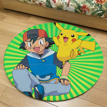 Lade das Bild in den Galerie-Viewer, Runder Flanel Pokemon Teppich in vielen Motiven kaufen