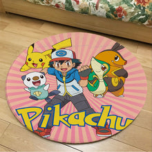 Lade das Bild in den Galerie-Viewer, Runder Flanel Pokemon Teppich in vielen Motiven kaufen