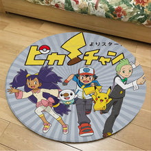 Lade das Bild in den Galerie-Viewer, Runder Flanel Pokemon Teppich in vielen Motiven kaufen