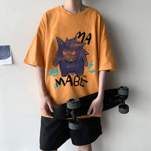 Lade das Bild in den Galerie-Viewer, Cooles Oversize T-Shirt mit Pokémon Gengar Print kaufen