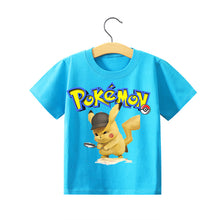 Lade das Bild in den Galerie-Viewer, Pokemon Kinder Pikachu T-Shirt für den Sommer viele Motive kaufen