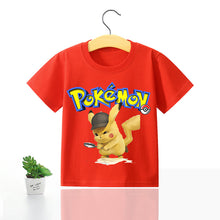 Lade das Bild in den Galerie-Viewer, Pokemon Kinder Pikachu T-Shirt für den Sommer viele Motive kaufen