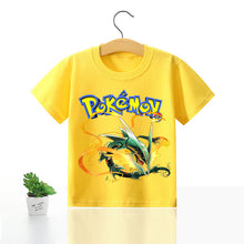 Lade das Bild in den Galerie-Viewer, Pokemon Kinder Pikachu T-Shirt für den Sommer viele Motive kaufen