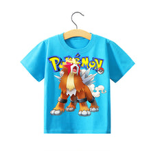 Lade das Bild in den Galerie-Viewer, Pokemon Kinder Pikachu T-Shirt für den Sommer viele Motive kaufen