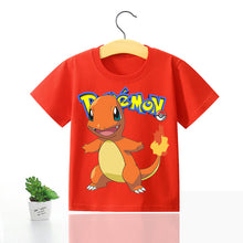Lade das Bild in den Galerie-Viewer, Pokemon Kinder Pikachu T-Shirt für den Sommer viele Motive kaufen