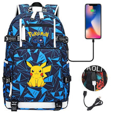 Lade das Bild in den Galerie-Viewer, Pokémon Rucksack mit Smartphone Ladefunktion kaufen