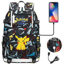 Lade das Bild in den Galerie-Viewer, Pokémon Rucksack mit Smartphone Ladefunktion kaufen