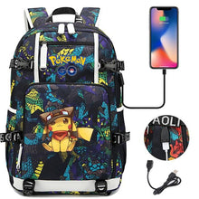 Lade das Bild in den Galerie-Viewer, Pokémon Rucksack mit Smartphone Ladefunktion kaufen