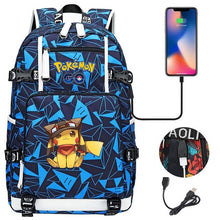Lade das Bild in den Galerie-Viewer, Pokémon Rucksack mit Smartphone Ladefunktion kaufen
