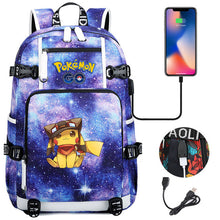 Lade das Bild in den Galerie-Viewer, Pokémon Rucksack mit Smartphone Ladefunktion kaufen
