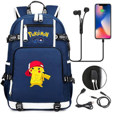 Lade das Bild in den Galerie-Viewer, Pokémon Rucksack mit Smartphone Ladefunktion kaufen