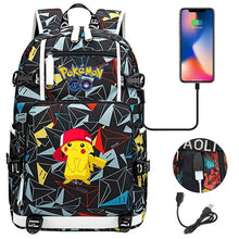 Lade das Bild in den Galerie-Viewer, Pokémon Rucksack mit Smartphone Ladefunktion kaufen
