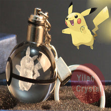 Lade das Bild in den Galerie-Viewer, Pokeball Anhänger mit Pokemon Motiven und Farbwechsel kaufen