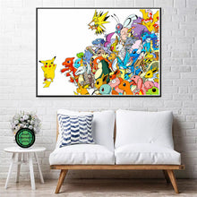 Lade das Bild in den Galerie-Viewer, Pokemon Poster Kunstdrucke Ash Ketchum Pikachu Jigglypuff etc. kaufen