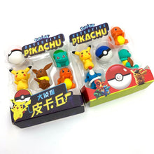 Lade das Bild in den Galerie-Viewer, Pokemon Pikachu 3in1 Radiergummi Set (zufällige Auswahl) kaufen