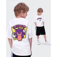Lade das Bild in den Galerie-Viewer, Cooles Gengar Sommer T-Shirt für Kinder kaufen