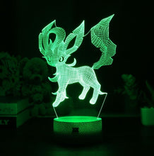 Lade das Bild in den Galerie-Viewer, Eevee / Evoli 3D LED Lampe (9 Motive) Nachtlicht, Tischlampe kaufen
